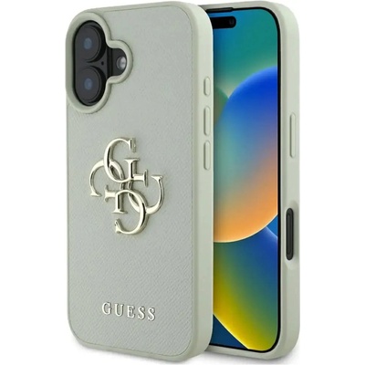 GUESS Калъф Guess Grained Big 4G Logo Small Classic Logo за iPhone 16 - зелен (3666339424978)