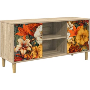 vidaXL ТВ шкаф GENNEP 102 x 33 x 50 см Сонома Инженерна дървесина (8007035)