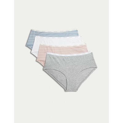 Marks & Spencer Комплект от четири дамски панталона в сиво, розово, бяло и синьо Marks & Spencer Marks & Spencer | Siv | ЖЕНИ | XS