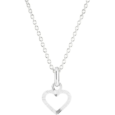 Gemmax Řetízek se srdíčkem z bílého zlata GLSWN-01009-39271