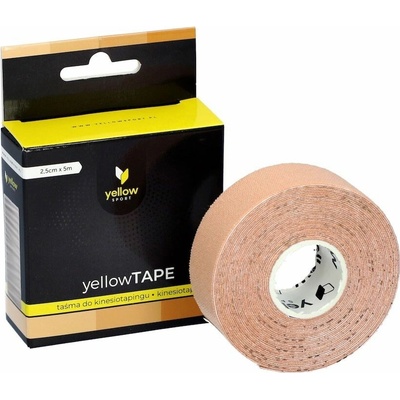yellowSPORT Face tejp na tejpovanie tváre béžový 2,5 cm x 5 m