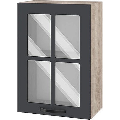 ИРИМ Горен кухненски шкаф Сити АРФ-Карбон мат-11-118 50 см