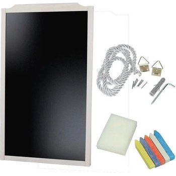 Image 1 of Дървен дисплей за клиенти RMWB 80 x 48 см бяла рамка