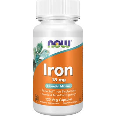 Now Foods Iron 18mg 120 kapsúl