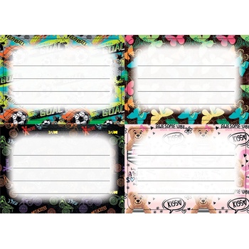 DEIS Етикети за тетрадка Deis, оп. 400 броя, №3 / 2025 (01634-А-№3 / 2025)