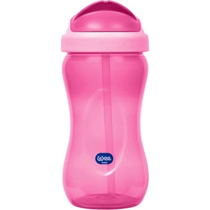 Wee Baby Чаша със сламка Wee Baby Colorful - 350 ml, розова (761)
