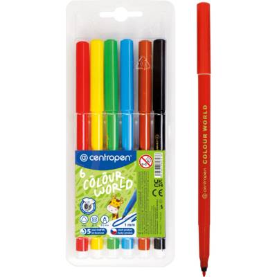 Centropen Colour World 7550 6 ks