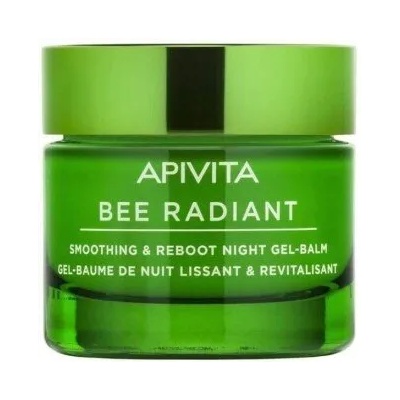 APIVITA Изглаждащ и детоксикиращ нощен гел-балсам , Apivita Bee Radiant Smoothing & Reboot Night Gel-Balm White Peony & Patented Propolis, 50ml