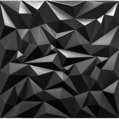 Deccart Ametyst geometrické 3D pěnové Black 10m²
