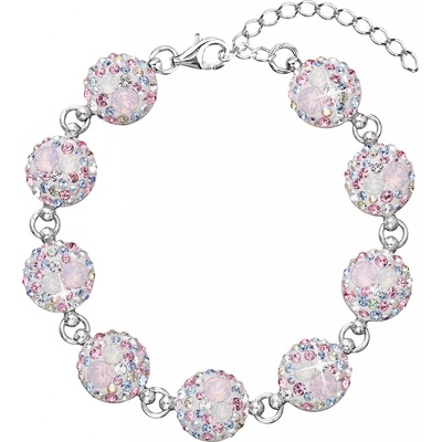 Pavona stříbrný se Swarovski krystaly růžový 33048.3 magic rose