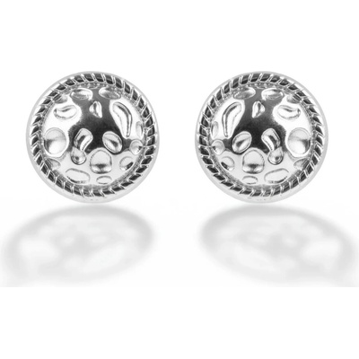 Marc Malone Oceľové náušnice kôstky Halcy MCE250311S