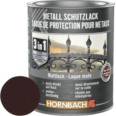 Hornbach na kov 3v1 hnedá, matná 750ml