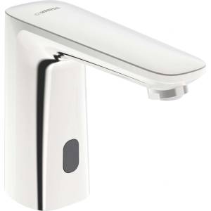 Hansa Electra - Електронен кран за умивалник, за студена вода, захранване с батерии, Bluetooth, хром 92012219 (92012219)
