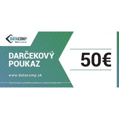 Datacomp darčekový poukaz 50 Eur DDP0050