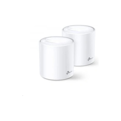 Безжичен рутер TP-Link Deco X60 V3 2-Pack, AX3000, 2.4/5 GHz, 574 - 2402 Mbps, Gigabit (DECO X60 -2pack)