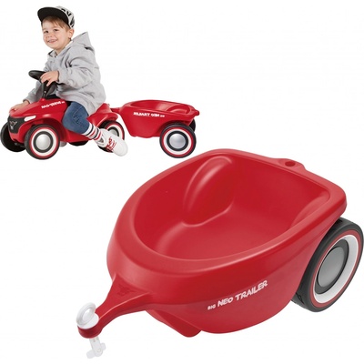 BIG Bobby Car Neo Prívesný vozík červený