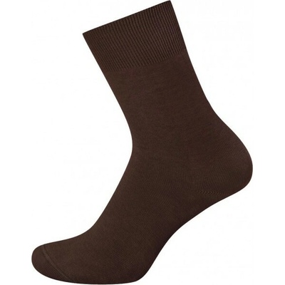 KNITVA 100% bavlněné EMIL 5 párů Hnědá