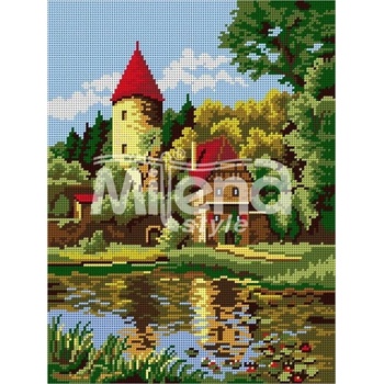 Milena Style Горски замък - гоблен със схема конци Ariadna 1: 4