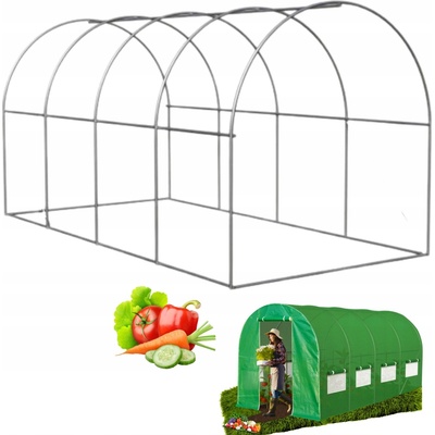 GardenLine Fóliový tunel 400 x 250 cm stříbrný 10 m2
