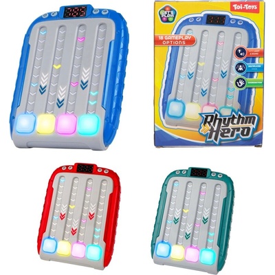 Teddies Digitální hra hlavolam plast 11 x 15cm na baterie se zvukem 3 barvy – Zboží Mobilmania