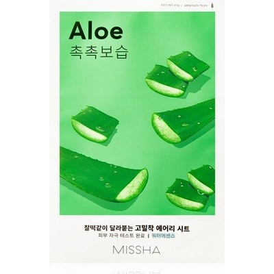 Missha Airy Fit Aloe plátenná maska s vyživujúcim účinkom 19 g