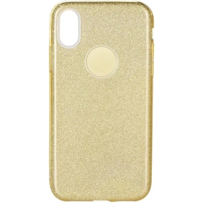 Forcell Блестящ Силиконов Калъф за Xiaomi Redmi 7, Forcell Shining Case, Златист (5903396006593)
