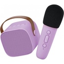 Lalarma Bluetooth Karaoke set Mikrofón a Reproduktor Purple