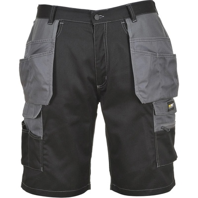 PortWest Kraťasy Granite Holster KS18 do pasu černá/šedá