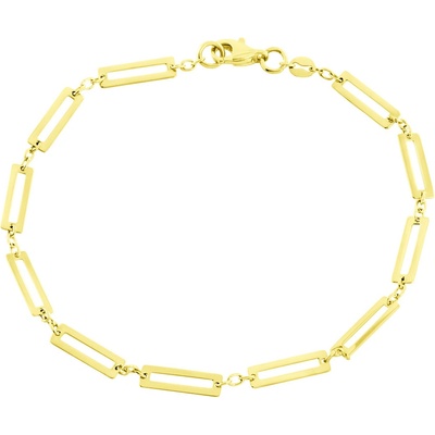 Gemmax Jewelry Extra lesklý zlatý náramek ve stylu Fancy GLBYN-18-02488