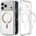 Spigen iPhone 18 Pro Max / 17 Pro Max SPIGEN ULTRA HYBRID MAG пластмасов калъф за телефон - удароустойчив, MagSafe, ПРОЗРАЧЕН/ЗЛАТЕН (ACS12120)