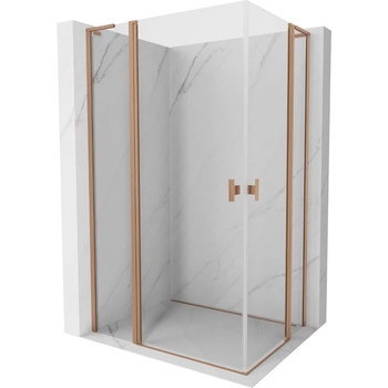 Mexen Mist L Duo душ кабина, 115 x 105 см, прозрачна, медни - 8A4L-115-105-65-00 (8A4L-115-105-65-00)