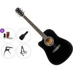 Pasadena PDC-10LE Premium SET Black Електро-акустична китара Дреднаут
