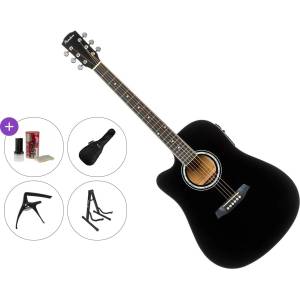 Pasadena PDC-10LE Premium SET Black Електро-акустична китара Дреднаут