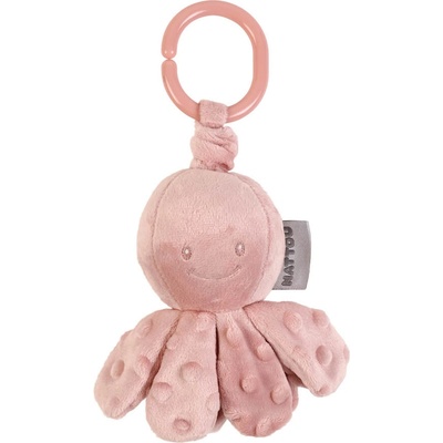 Nattou Lapidou chobotnička vibrační na C kroužku dusty pink 20 cm