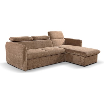 Pionier-lubnice Разтегателен ъглов диван beja, бежов, с ракла, дясна, форма l (pr0007)