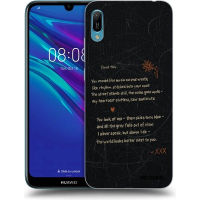 Picasee silikonový průhledný obal pro Huawei Y6 2019 - POET