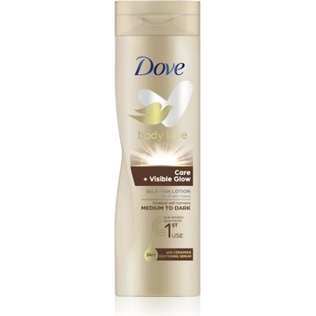 Image 1 of Dove Care & Visible Glow бронзиращ лосион цвят Dark 250ml