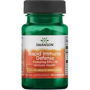 Swanson Rapid Immune Defense, Featuring Epicor, 30 капсули, Swanson (SWU368)