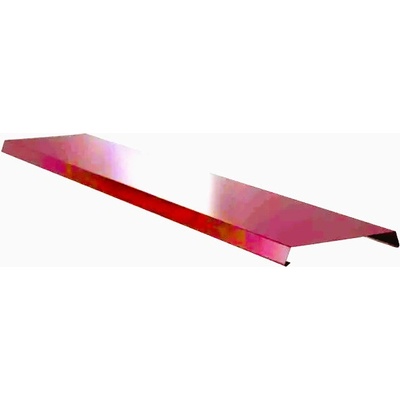 Atikový plech pozinkovaný FeZn lakovaný RAL 3011 červenohnědá dl.2m r.š.200mm