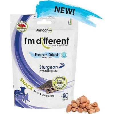 I'm different Snack mrazem sušené pamlsky jeseter 40 g