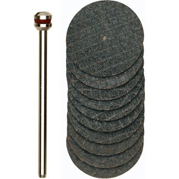 Řezné kotouče pr. 22x0,8 mm sada 10 ks + trn