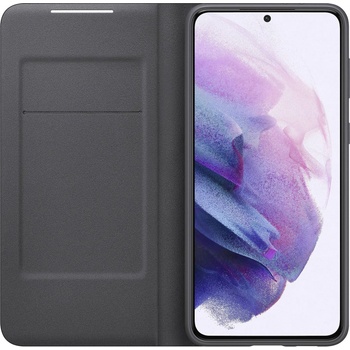 Image 1 of Samsung Оригинален калъф Samsung LEDView Cover за Galaxy S21 Plus - Черен, EF-NG996PBE (8806090843150)
