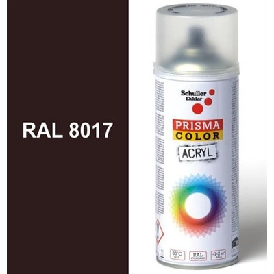 Schuller Ehklar Sprej čokoládově hnědý lesklý 400ml, odstín RAL 8017 barva čokoládově hnědá lesklá, , barvy ve spreji PRISMA COLOR 91026