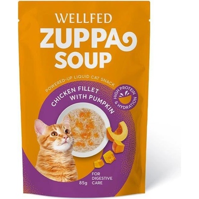 PETINTEREST Wellfed Zuppa Soup Chicken and Pumpkin Супа за котки с пиле и тиква 85gr