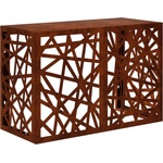vidaXL Покритие за климатик Ръждясало 90 x 40 x 60 см (8014156)