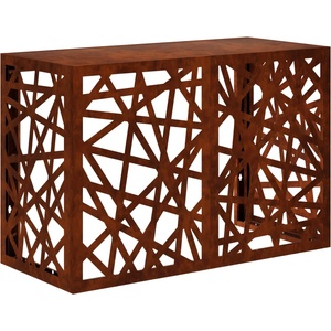 vidaXL Покритие за климатик Ръждясало 90 x 40 x 60 см (8014156)