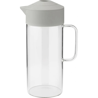 Servírovací džbán PIP 1,4 l, světle šedá, sklo, RIG-TIG