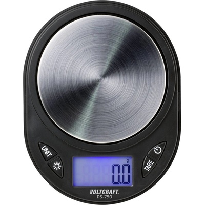 VOLTCRAFT PS-750 přesná váha Max. váživost 750 g Rozlišení 0.1 g na baterii černá – Zboží Mobilmania