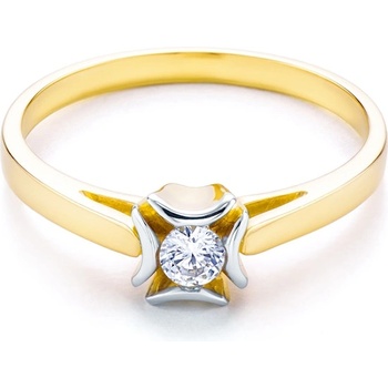 SAVICKI Пръстен savicki: двуцветно злато, кубичен цирконий