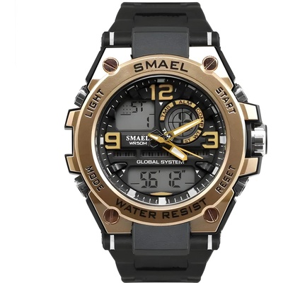 SMAEL Часовник smael bo-29424 - Черен / Злато Розов kp29424